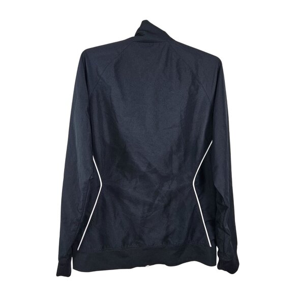 Under Armour Womens Windbreaker Black Full-Zip Jacket Size S Loose Fit Light - Picture 2 of 6